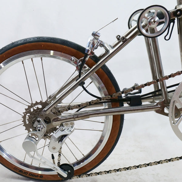 Full aero titanium brompton Clone 16 Inch tri-fold  Bike