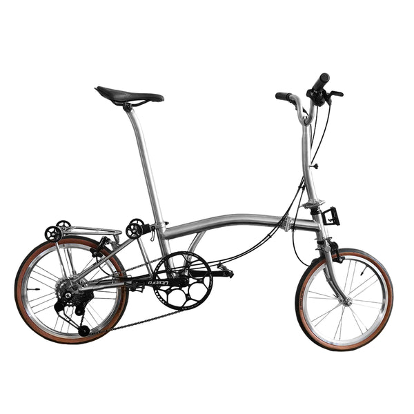 Full aero titanium brompton Clone 16 Inch tri-fold  Bike