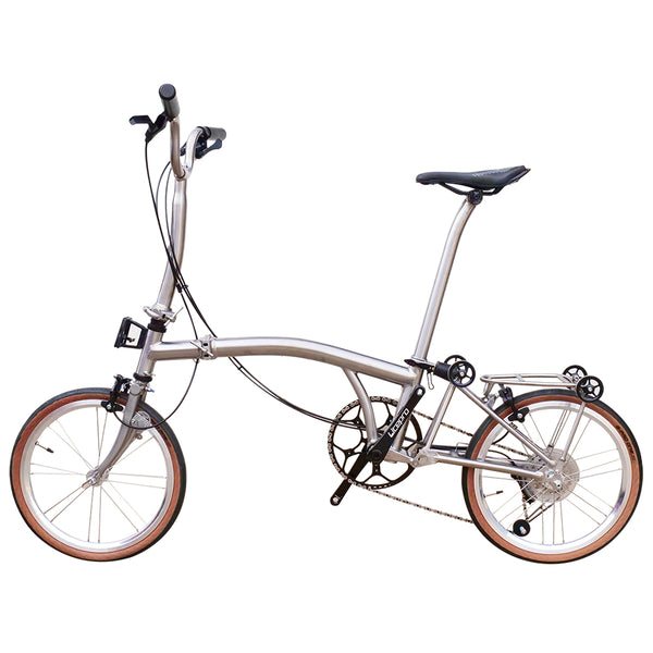 Full aero titanium brompton Clone 16 Inch tri-fold  Bike
