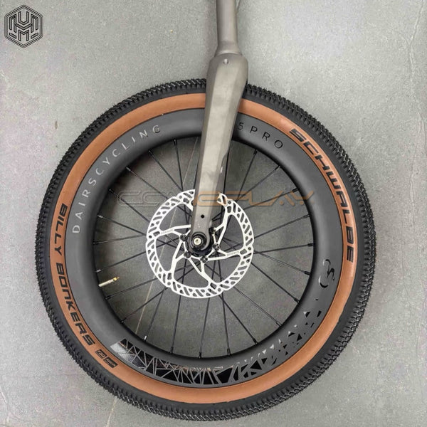 titanium 3D print fork for T line brompton