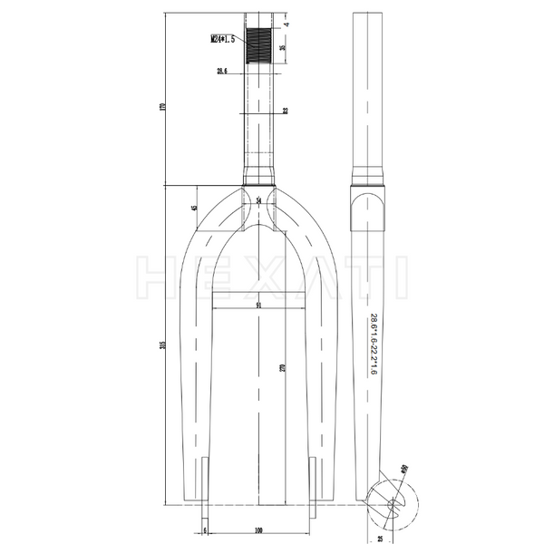 titanium BMX Race Forks