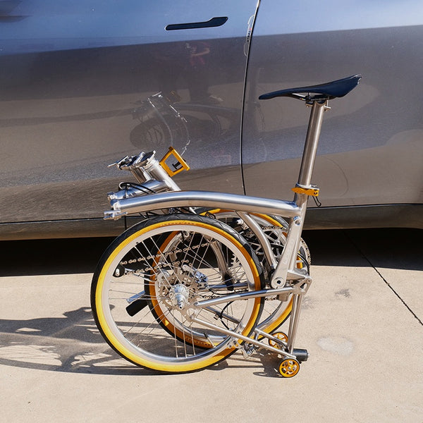 20inch trifold full aero titanium brompton bike rim brake 7 speed