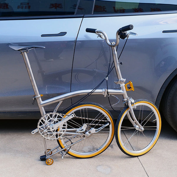 20inch trifold full aero titanium brompton bike rim brake 7 speed