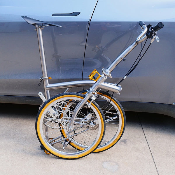 20inch trifold full aero titanium brompton bike rim brake 7 speed
