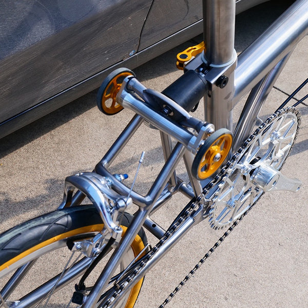 20inch trifold full aero titanium brompton bike rim brake 7 speed