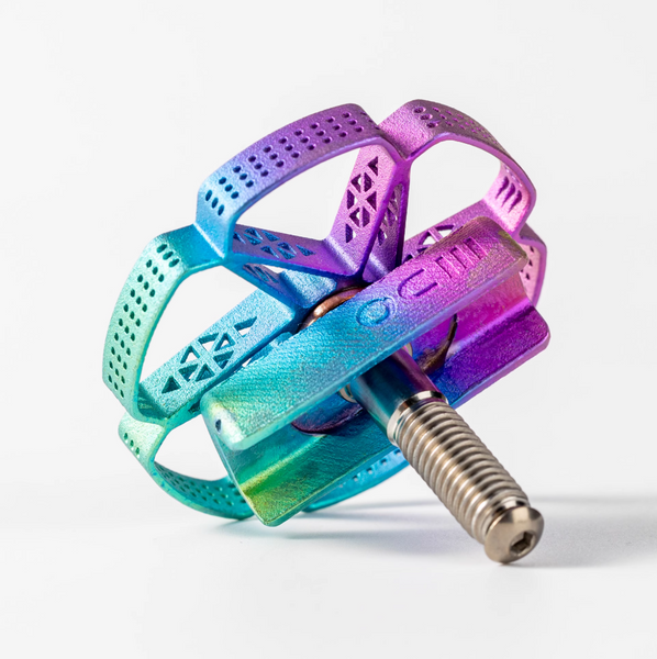 3DO 3D-Printed Titanium Hinge Clamp Knob for Brompton T Line | 34g/Pair | by HEXATI