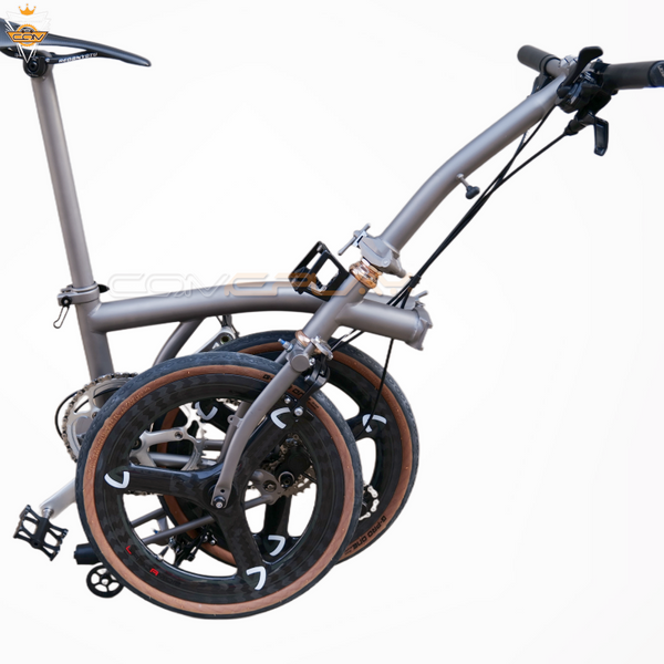 7 speed matte grey full titanium brompton