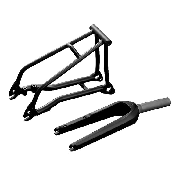 3D Printed brompton Gravel Fork & Rear Triangle for Brompton T Line | 18"x2.0" Tire Compatible