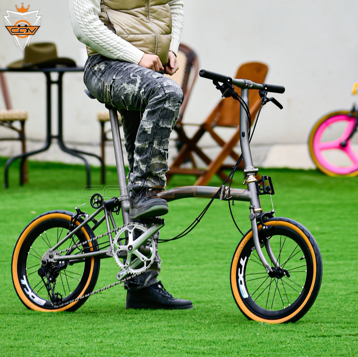 Full aero titanium brompton 16 Inch Bike, 7-Speed,aluminum