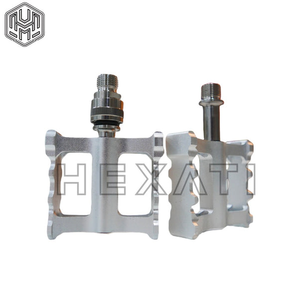 CNC Titanium Spindle Left Detachable Pedals for Brompton Bicycle (TITANIUM AXLE, Single QR)  for Bromoton 3sixty