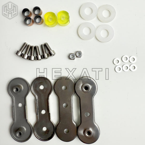 Titanium Alex Moulton Leading Link and Friction Washers Set Complete