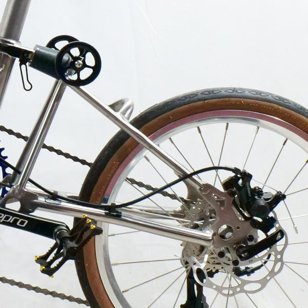 16inch full titanium brompton C line flat disc edition  hub 100/135mm