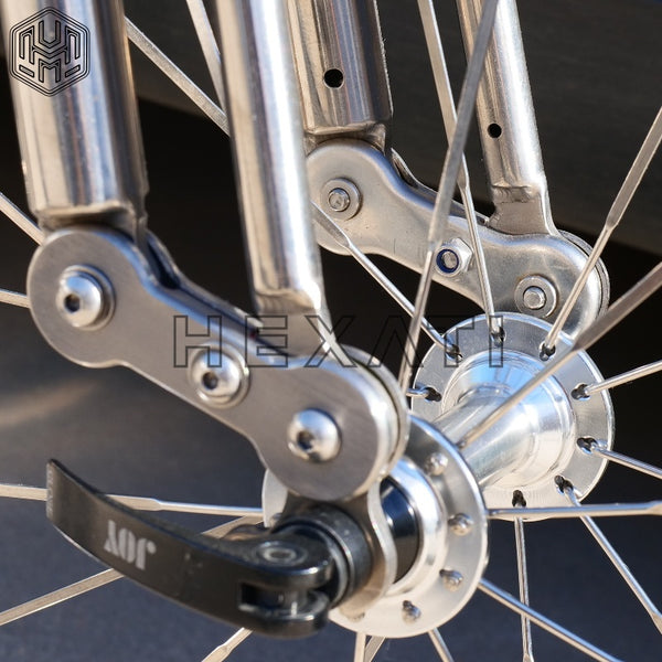 Titanium Alex Moulton Leading Link and Friction Washers Set Complete