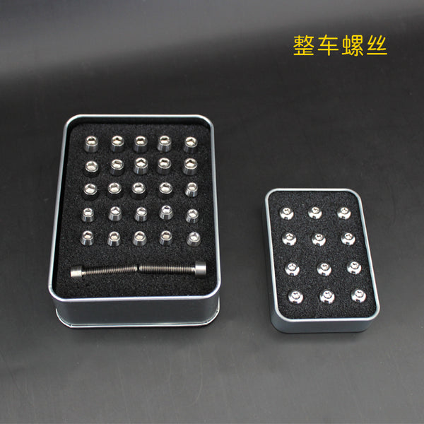titanium bike bicycle bolts screws washers for whole bike and disc brake