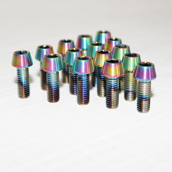 titanium bike bicycle bolts screws washers for whole bike and disc brake