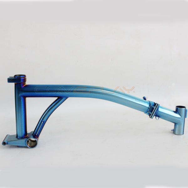 titanium brompton frame blue color