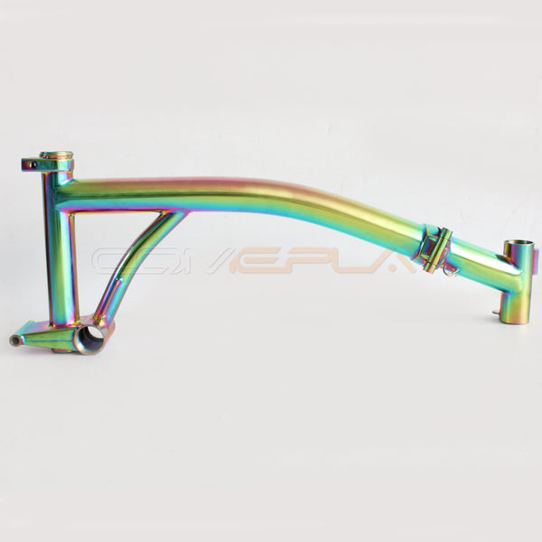 titanium brompton frame rainbow color
