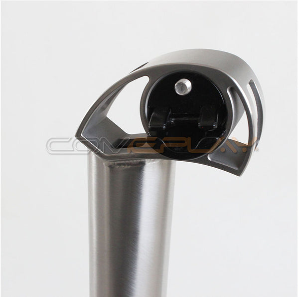 Brompton titanium seat pillar with Integrated Saddle Clamp