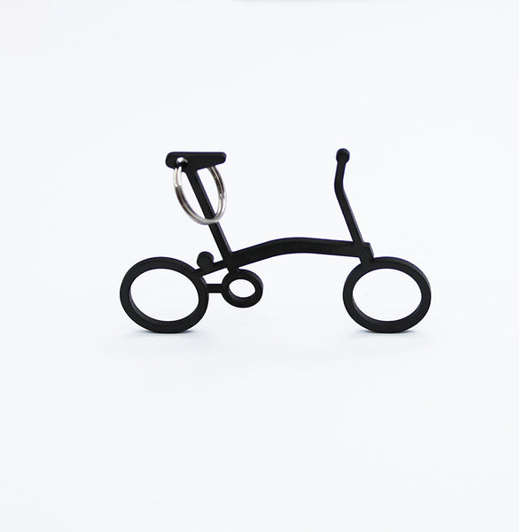 Brompton Bike titanium Keychain Key Ring pendant