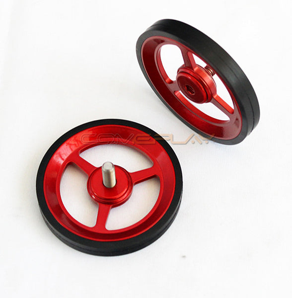 Titanium Brompton Easy Wheels (65mm)