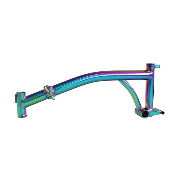 titanium brompton frame rainbow color