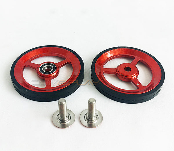 Titanium Brompton Easy Wheels (65mm)