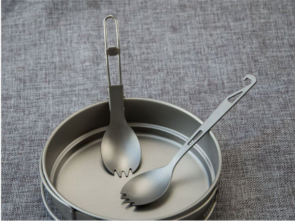 Titanium Spork (Spoon Fork) with Bottle Opener Extra Strong Ultra Lightweight (Ti)