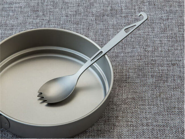 Titanium Spork (Spoon Fork) with Bottle Opener Extra Strong Ultra Lightweight (Ti)