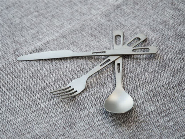 Titanium 3-Piece Cutlery Set (Knife, Fork and Spoon)