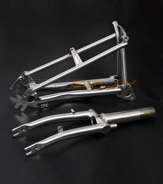 14inch tri-fold mini brompton Mint-compatible titanium framesets