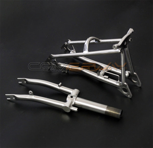 14inch tri-fold mini brompton Mint-compatible titanium framesets