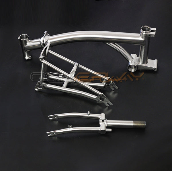 14inch tri-fold mini brompton Mint-compatible titanium framesets