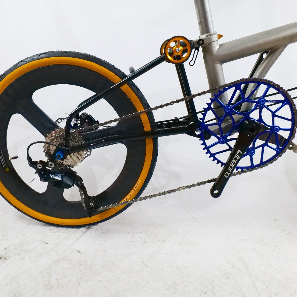 16inch full titanium brompton P line flat disc edition with carbon