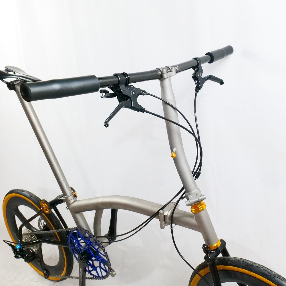 16inch full titanium brompton P line flat disc edition with carbon