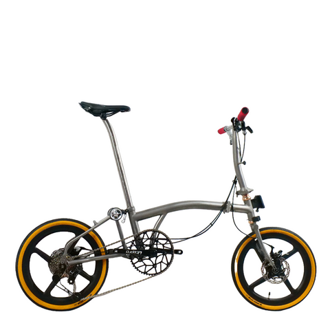 16inch full titanium brompton P line flat disc edition