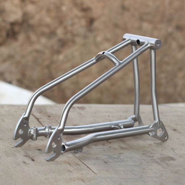 Titanium Brompton gravel P Line 18inch flat disc mount fat tire