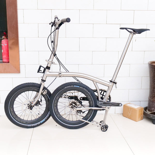 18 inchx2.0 Full Titanium  brompton  gravel 