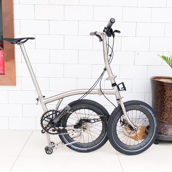18 inchx2.0 Full Titanium  brompton  gravel 