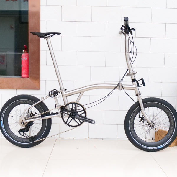 18 inchx2.0 Full Titanium  brompton  gravel 