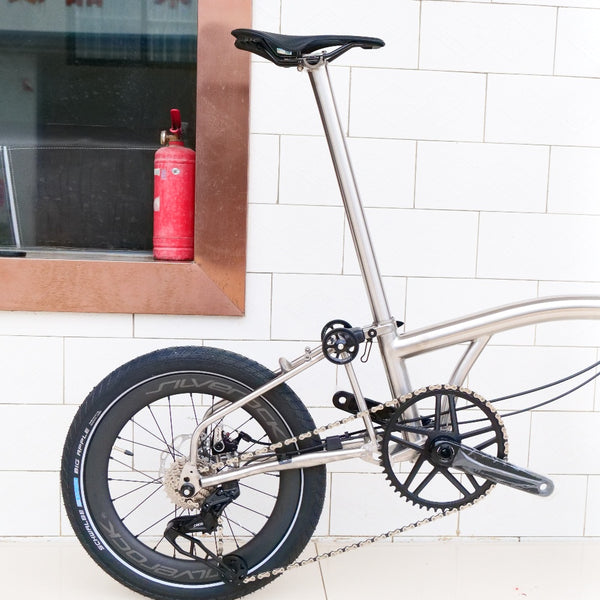 18 inchx2.0 Full Titanium  brompton  gravel 