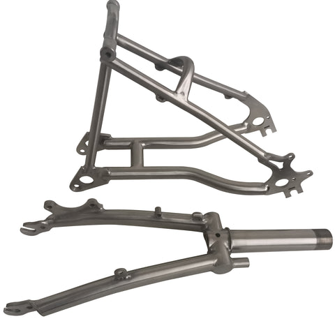  20" Titanium Disc Brake Fork & Rear Triangle Kit for A/C Line