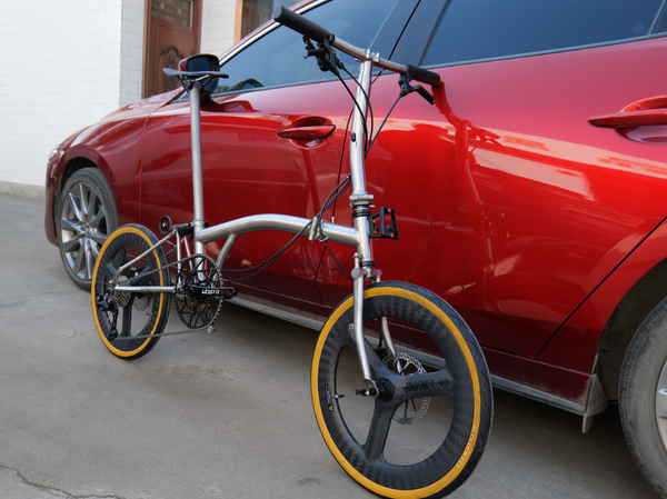 20 inch Full Titanium Trifold brompton Bike with Disc Brake