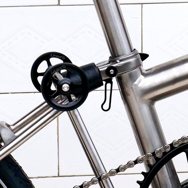 20inch Full Titanium Trifold brompton Bike with Disc Brake and carbon wheelset, 11speed