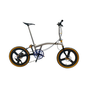 20 inch Full Titanium Trifold brompton Bike with Disc Brake