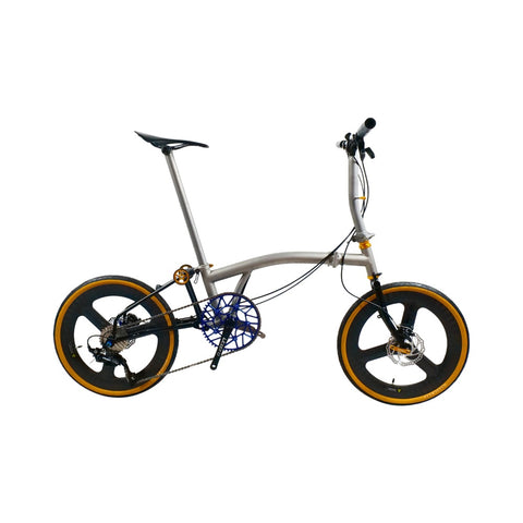 20 inch Full Titanium Trifold brompton Bike with Disc Brake