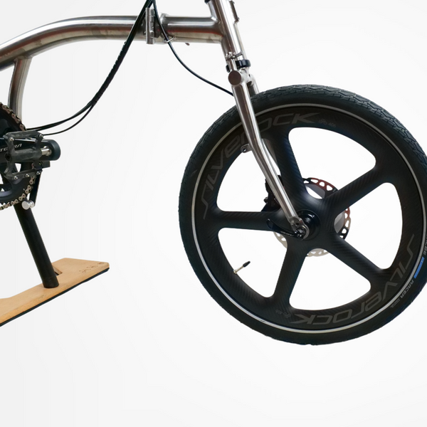 20 inch Full Titanium Trifold brompton Bike with Disc Brake and carbon wheelset