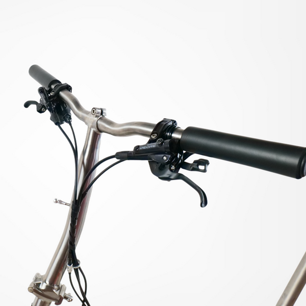 20 inch Full Titanium Trifold brompton Bike with Disc Brake and carbon wheelset