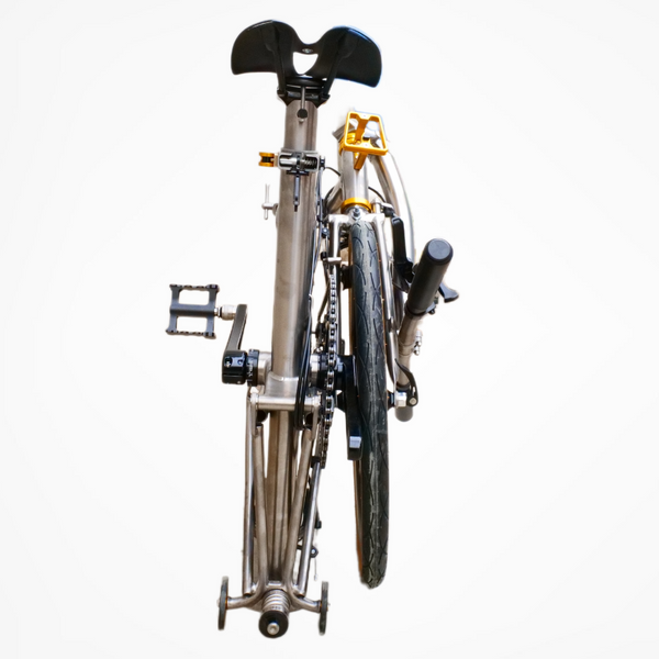 20inch trifold full aero titanium brompton bike rim brake 7 speed  with carbon wheelsets
