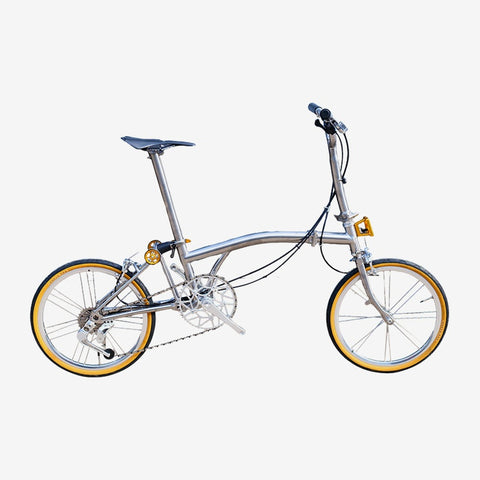 20inch trifold full aero titanium brompton bike rim brake 7 speed 