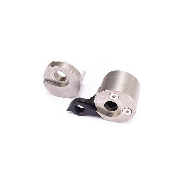 Titanium 38mm Round Thru-Axle Dropouts – 12mm x 1.5 Thread, Grade 5, Flanged